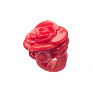 Anillo vibrador rojo indiscreto